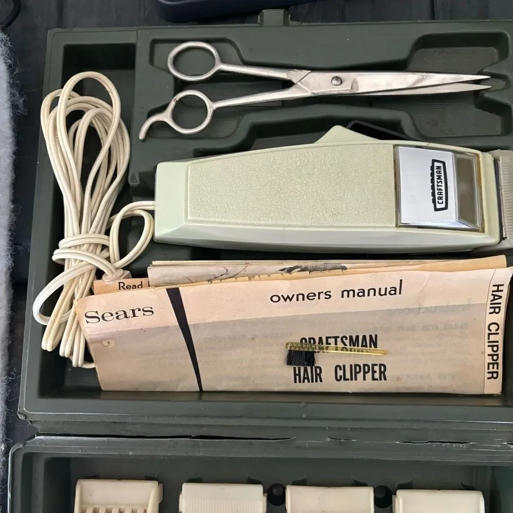 Craftsman Adjustable Hair Clipper In Permanex Case *Works*